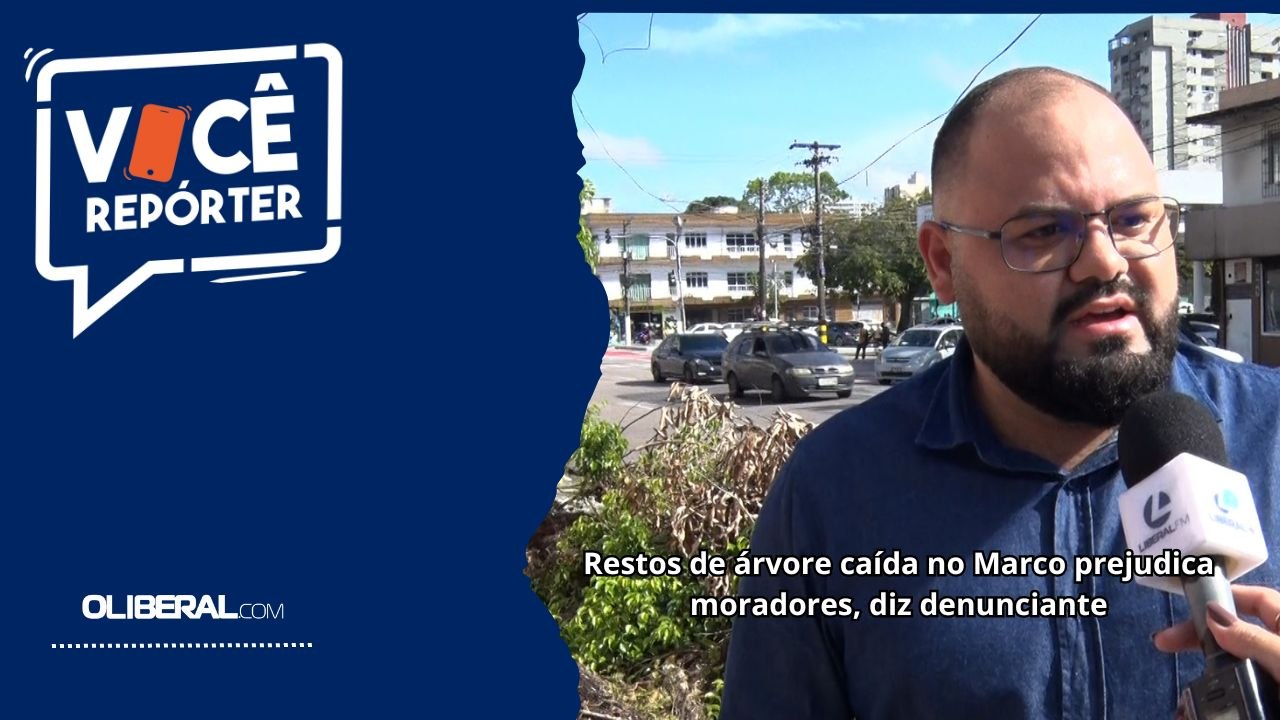 Restos de árvore caída no Marco prejudica moradores, diz denunciante