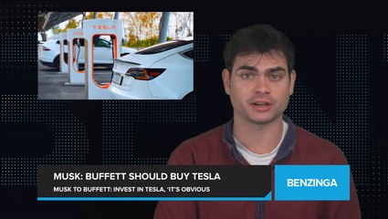 Video herunterladen: Tesla CEO Elon Musk Says Warren Buffett Should Invest in Tesla Following Comments at Berkshire Hathaway Annual Meeting. 