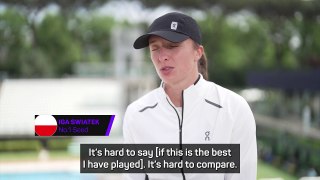 Swiatek not thinking about clay court double