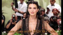 kendall jenner rocks never-worn archival dress with a butt cutout (and ultra-long hair!) at the 2024 met gala - Made with Clipchamp