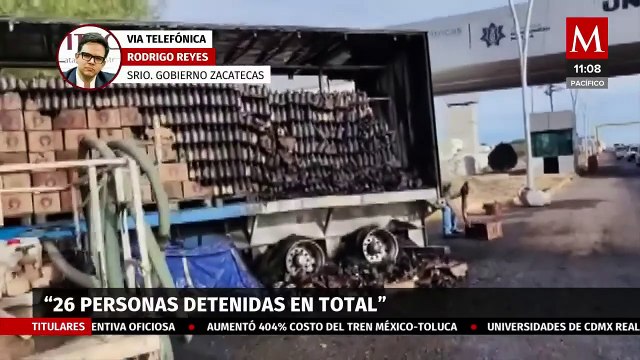 Hay 26 personas detenidas : Rodrigo Reyes sobre los bloqueos ocurridos en Fresnillo, Zacatecas