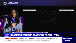 Arrivée de la flamme olympique: 