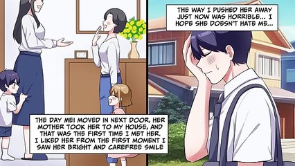 My childhood friend was sleeping on my bed, so I...