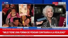 ESTELA DE CARLOTTO: ¨MILEI tiene una forma de PENSAR CONTRARIA a la REALIDAD¨