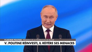 Vladimir Poutine réinvesti, il réitère ses menaces