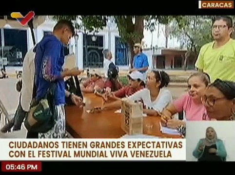 Caracas | Ciudadanos expresan su apoyo al Festival Mundial Viva Venezuela