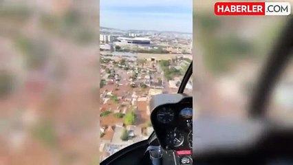 Çamur havuzuna döndü! Sel suları stadyumu yuttu