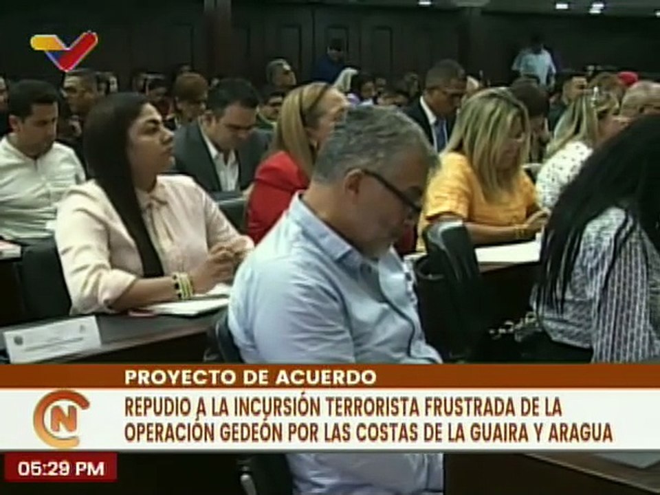 AN aprueba el Proyecto de Acuerdo en repudio a la Operación Gedeón