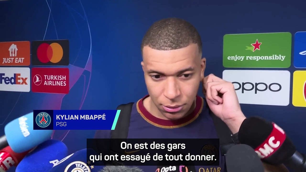 Mbappé : « Quand tu es bon, ça ne tape pas le poteau, ça va dedans » - Foot - C1 - PSG