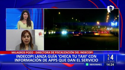 Indecopi lanza guía "Checa tu Taxi" para evaluar la seguridad de las aplicaciones de transporte
