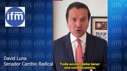 Senador David Luna pide hundir la reforma pensional