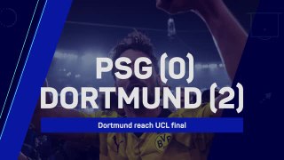 Dortmund stun PSG to reach UCL final - Data Review