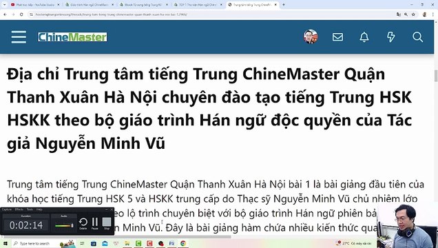 Trung tâm tiếng Trung ChineMaster TOP 1 Hà Nội địa chỉ học tiếng Trung tốt nhất Quận Thanh Xuân