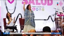 Xóchitl Gálvez presenta su programa de salud en León, Guanajuato