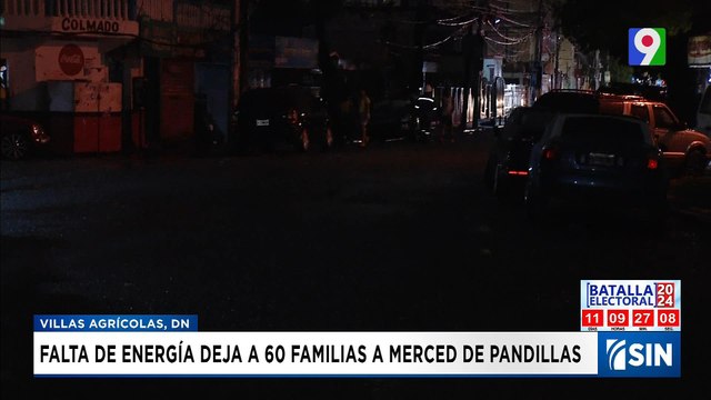 Al menos 60 viviendas en oscuridad y a merced de la delincuencia en DN | Emisión Estelar SIN