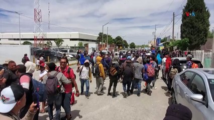 Aumenta la cantidad de migrantes que llegan en tren a la frontera norte de México