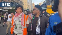 Imágenes de las protestas propalestina en  Nueva York