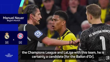 Bellingham's Real Madrid success not a surprise to Bayern's Neuer