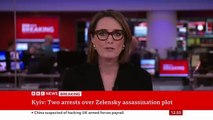 BBC Latest News Ukraine officials held over Russian plot to kill President Zelensky
