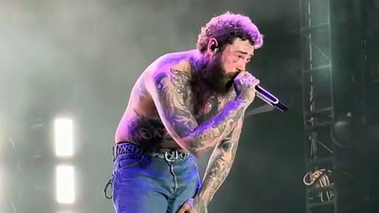 Post Malone sends an emotional message to fans before taking final bow after concert!