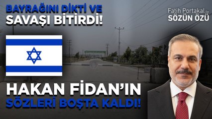 İSRAİL SINIRA BAYRAĞINI DİKTİ VE SAVAŞI BİTİRDİ! FİDAN’IN SÖZLERİ BOŞTA KALDI!