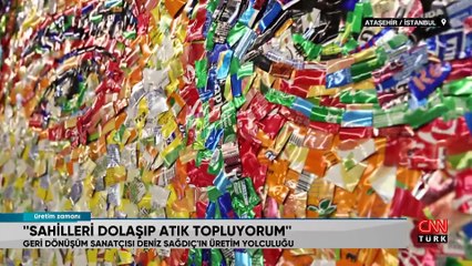 Atıkları sana eserlerine dönüştürüyor