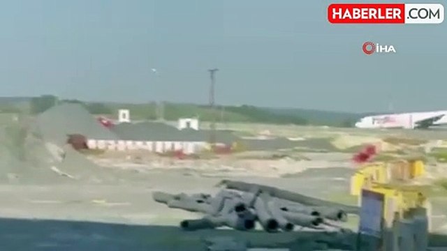 İstanbul Havalimanı'nda kargo uçağı gövde üzerine iniş yaptı