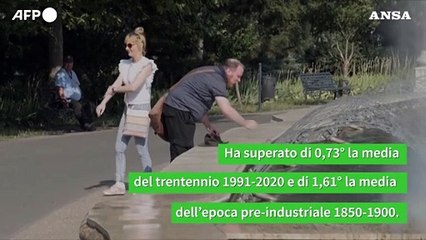 La temperatura della Terra degli ultimi 12 mesi e' la piu' alta mai registrata