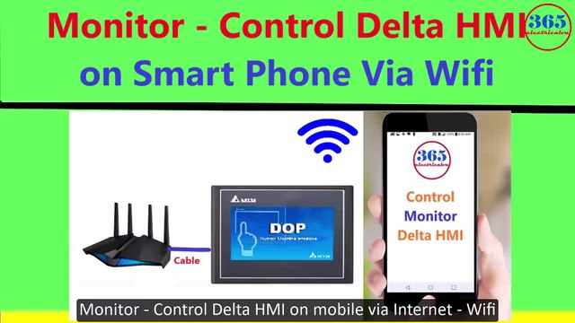 0121 - Control Delta HMI on mobile use android-iOS app via Wifi