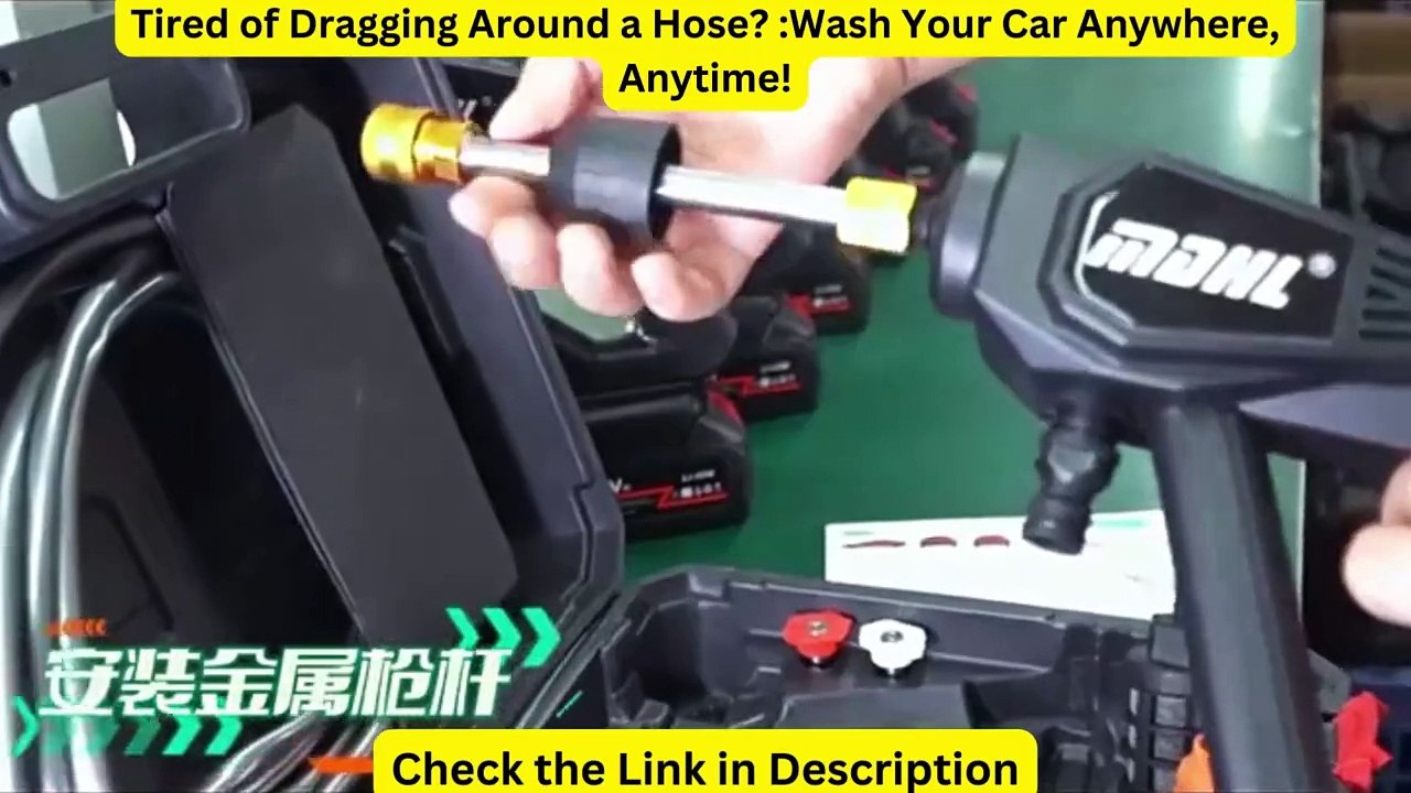 Electric Cordless High Pressure Cleaner Washer Water Gun Car Wash Portable Rechargeable 24V 5600mAh Battery Cleaning Machine