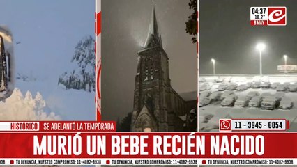 Intensas nevadas complican la vida cotidiana en Bariloche