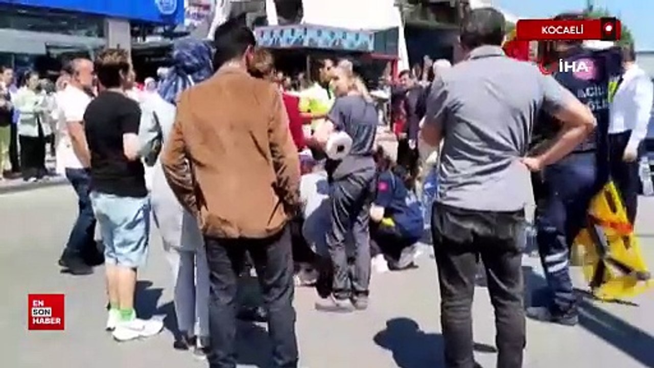 Kocaeli'de otomobil yaya geçidindeki kadına çarptı