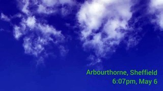 Footage of 'UFO' flying over Arbourthorne in Sheffield, South Yorkshire