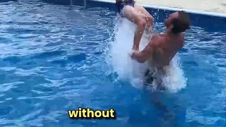 Dad Assists Son's INSANE Backflip