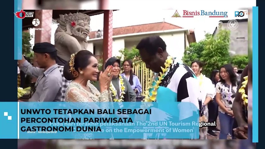 UNWTO Tetapkan Bali Sebagai Percontohan Pariwisata Gastronomi Dunia
