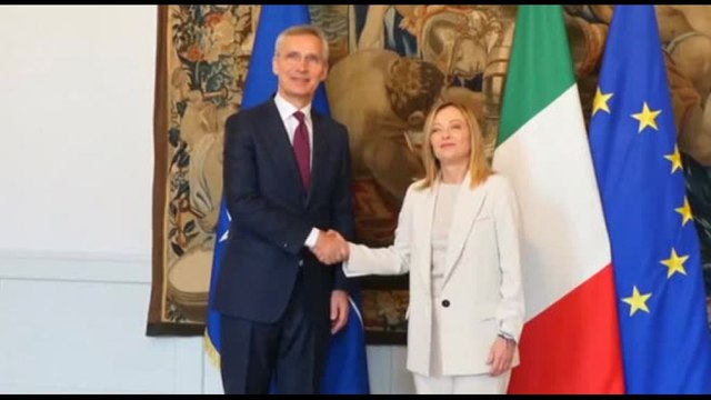 Nato, incontro tra Meloni e Stoltenberg a Palazzo Chigi