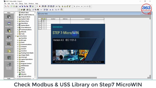 0034 - Modbus library on step7 microwin 4.0 Download and install