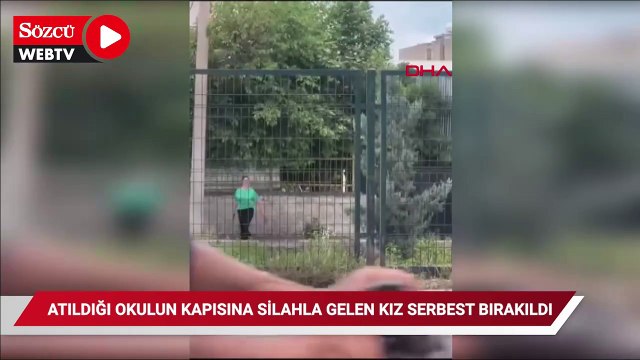 Atıldığı okulun kapısına gelip silahla 1 kişiyi yaralayan kız serbest