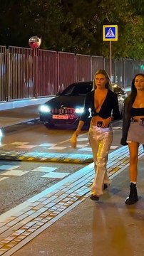 Nightlife in Moscow, Russia, beautiful Russian girls #shorts #short #trending #streetstyle #fpv