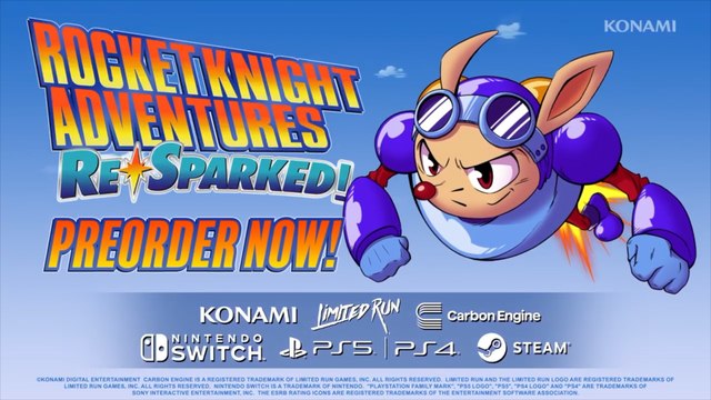 Rocket Knight Adventures Re-Sparked Collection Official Pre-Order Trailer