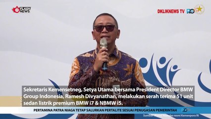 KOLABORASI BERSAMA, KEMENSETNEG TERIMA 51 UNIT SEDAN BMW UNTUK PERHELATAN KTT WWF 2024
