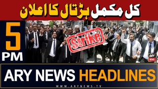 ARY News 5 PM Headlines 8th May 2024 | Lawyers called for nationwide strike