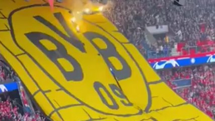 Psg Fans Ignite Stunning Choreography with Flaming Crest 🔥