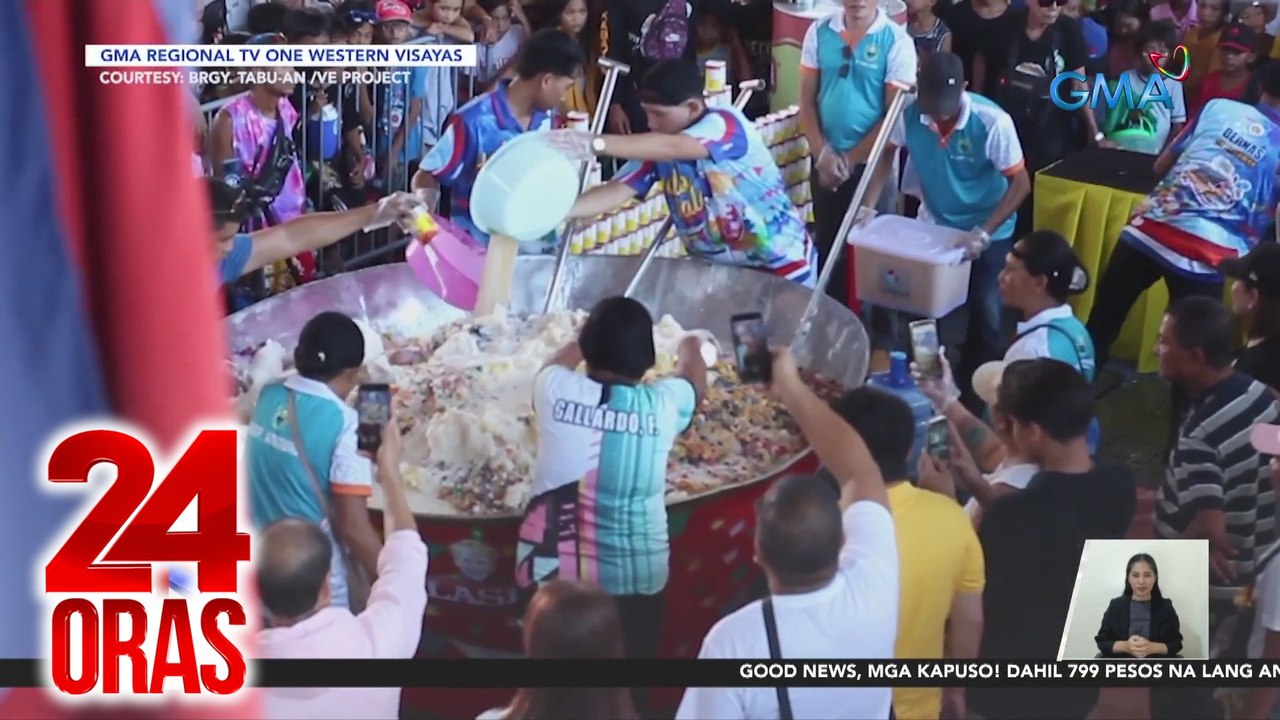 Giant halo-halo, bida sa isang pista sa Iloilo | 24 Oras