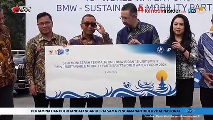 KOLABORASI BERSAMA, KEMENSETNEG TERIMA 51 UNIT SEDAN BMW UNTUK PERHELATAN KTT WWF 2024