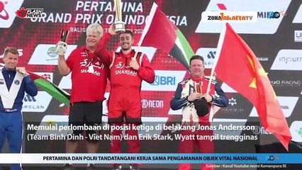 RUSTY WYATT, PEMBALAP DEBUTAN MENANG F1 POWERBOA DANAU TOBA 2024