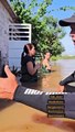 Influenciador tenta convencer vítimas de enchentes a saírem de casa no Sul; assista