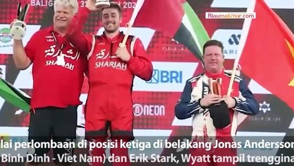 Pembalap Debutan Rusty Wyatt menang F1 Powerboba Danau Toba2024