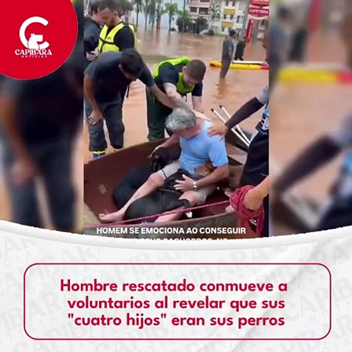 - Un hombre, a pesar de las limitaciones físicas por llevar una bolsa de colostomía, conmovió a los voluntarios al insistir en ayudar a salvar a sus 'cuatro hijos', quienes resultaron ser sus queridos perros.
