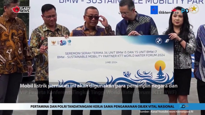 Dukung KTT WWF ke-10, BMW Serahkan 51 Mobil Listrik Mewah ke Kemensetneg